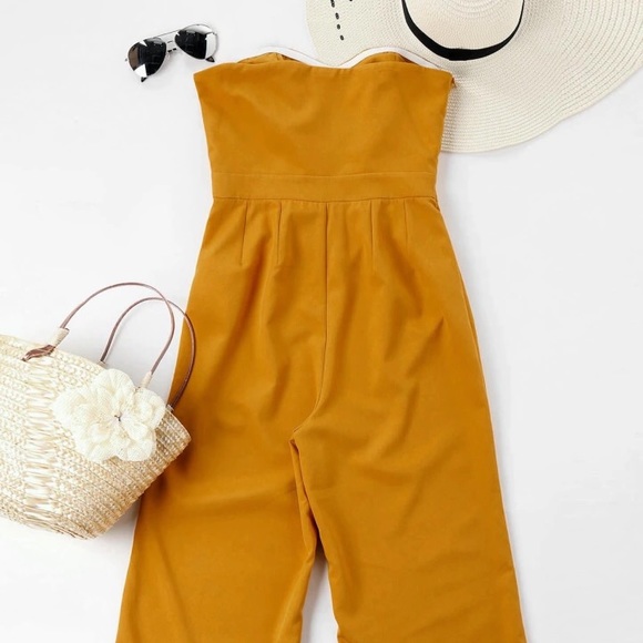 1 left ‼️Bowknot capris jumpsuit - Picture 2 of 2